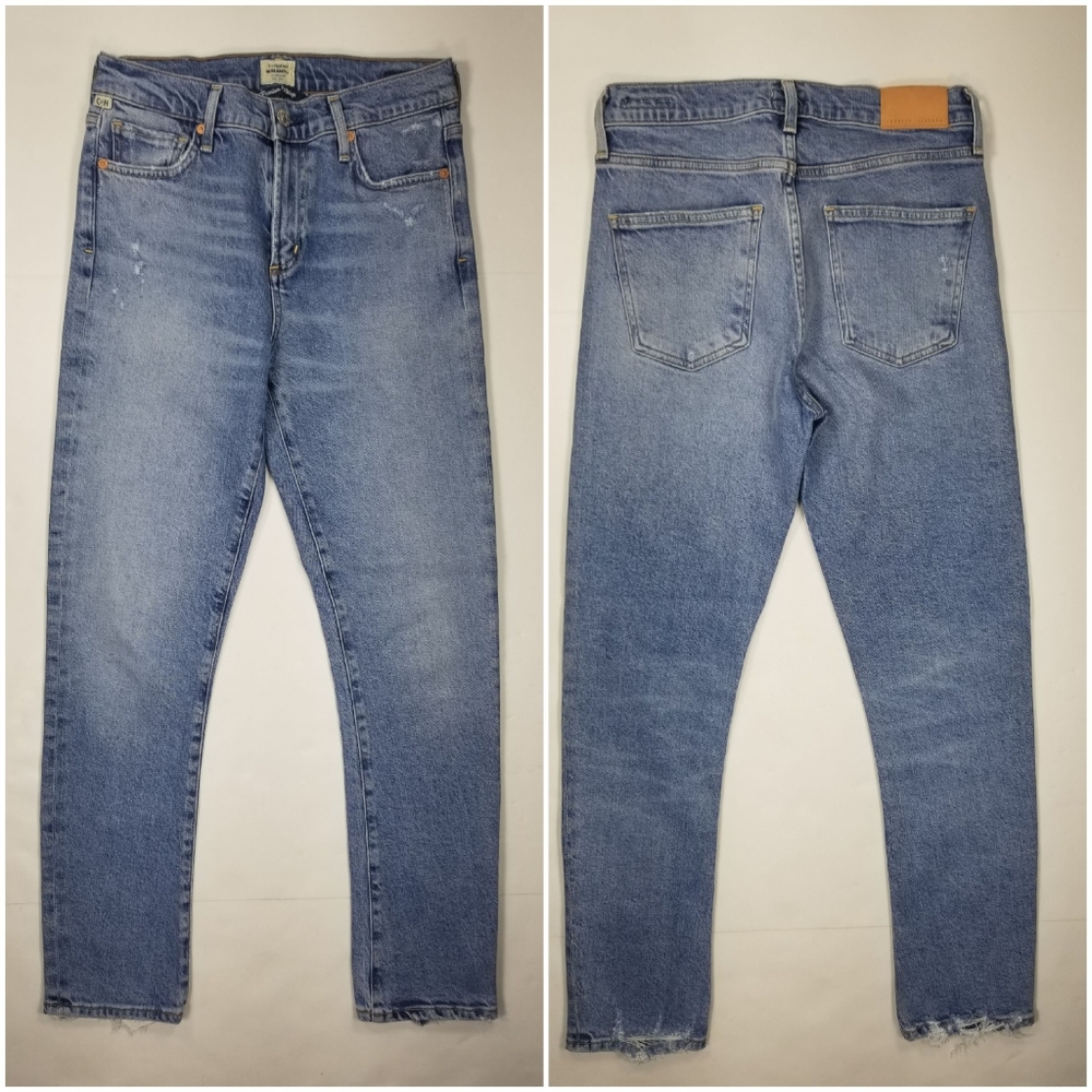 COH Sz 25 Ankle Harlow Mid Rise Slim Jean's